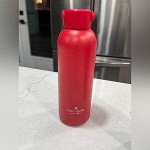 Kate Spade New York Red insulated water bottle with logo